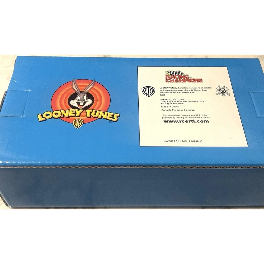 Vintage 2002 Racing Champions Looney Tunes 3 Car Set Bugs Bunny Taz Tweety NEW